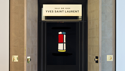 The Yves Saint Laurent Exhibition hall