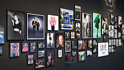 The Yves Saint Laurent Exhibition hall